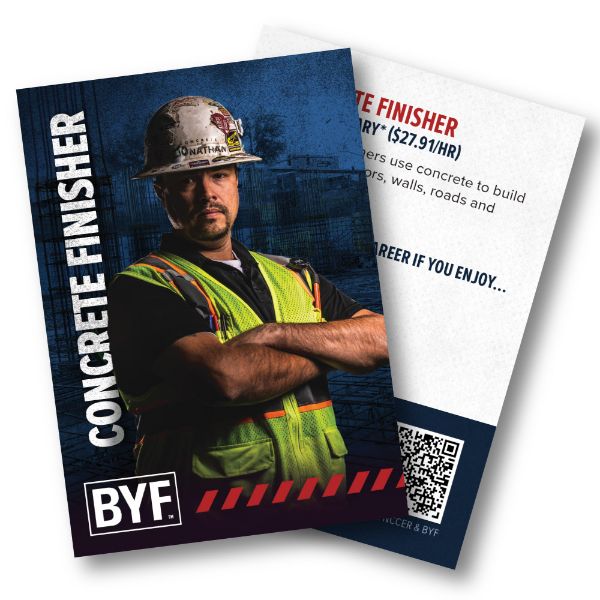 Picture of Concrete Finisher Trading Card (Pack of 200)